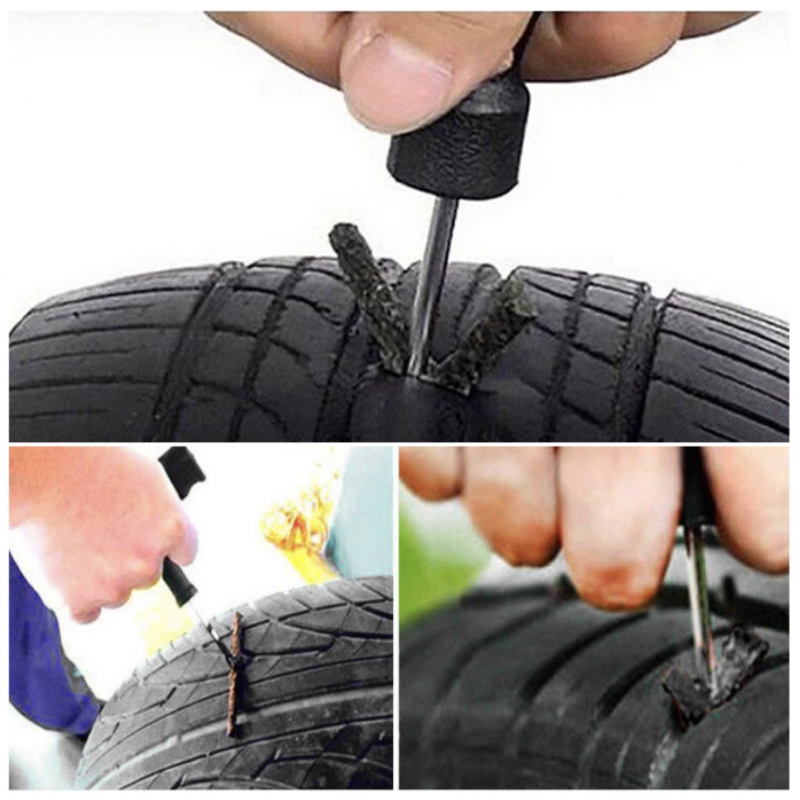 kit reparacion pinchazos coche mechas pinchazos neumáticos tire