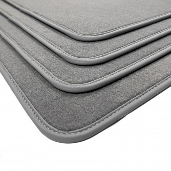 Alfombrillas de velour para Peugeot 208 (2012-2019) - alfombras para coche  - gris - DGS Autodywan gris